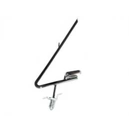 Trojúhelníkový okenní rám dveří s klikou bez skla, pravý 68